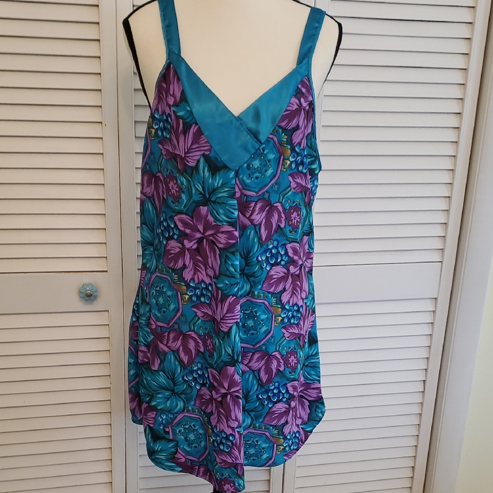 Pinx Vintage Floral Sleep Dress Nightgown, Size Large